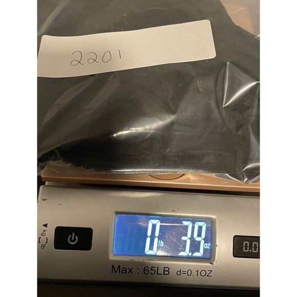 Vintage Goddess Longline Bra Bustier Womens 36DD Black Lace Strapless USA 688 - Picture 7 of 7